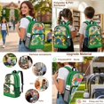 thumbnail image 5 of DISNIMO Monstera Banana Print 3PCS Clear Backpack for Kids Girls, Heavy Duty Transparent Bookbag with Lunch Box & Pencil Case, 17 Inch See Through Clear Backpack for Students, 5 of 5