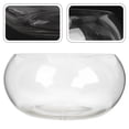 thumbnail image 2 of Fish Bowl Glass Round Bowl Glass Plant Terrarium Desktop Clear Fish Bowl for Home, 2 of 8