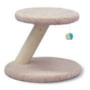 Rustic Cat Pedestal with Ball