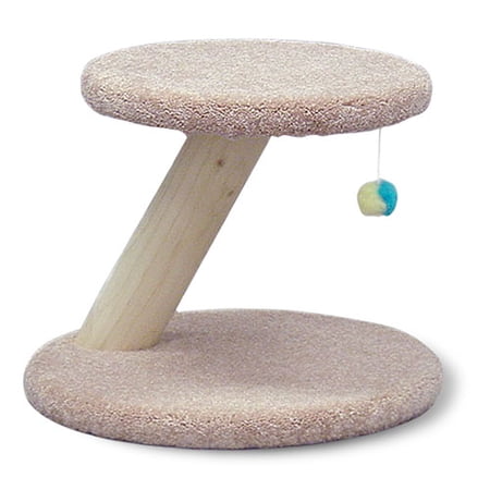 Rustic Cat Pedestal with Ball