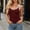 *Wine, variant on ClodeEU Women's Contrast Trim Scoop Neck Sleeveless Ribbed Tank Top,Casual Slim Fit Athletic Camisole Army Green,Women's Plus L