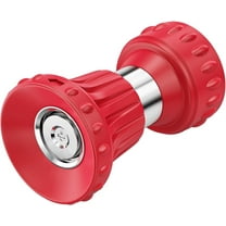 FANHAO Fireman Style Garden Hose Nozzle, Heavy Duty Fire Watering Nozzle, Adjustable Flow for Garden