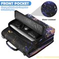 thumbnail image 6 of Zipper Binder with Shoulder Strap 2 inch 3 Ring Waterproof File Folder Organizer Bag 500 Sheet Whale and Rose Pattern, 6 of 8