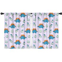Blackout Kids Curtains,Lavender Dinosaurs Hatching Eggs Childrens Insulated Curtains Set Of 2,Bedroom Essentials,Toddler Room Decor 42"x54"