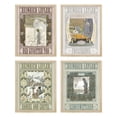 thumbnail image 2 of PixonSign Set of 4 Vintage Adhesive Canvas Posters, Retro Wall Art Leyendecker Art Deco Winter Abyss Tapestry Historic American Prints, Dark Ancient Civilization Wall Décor - 11"x14", 2 of 5