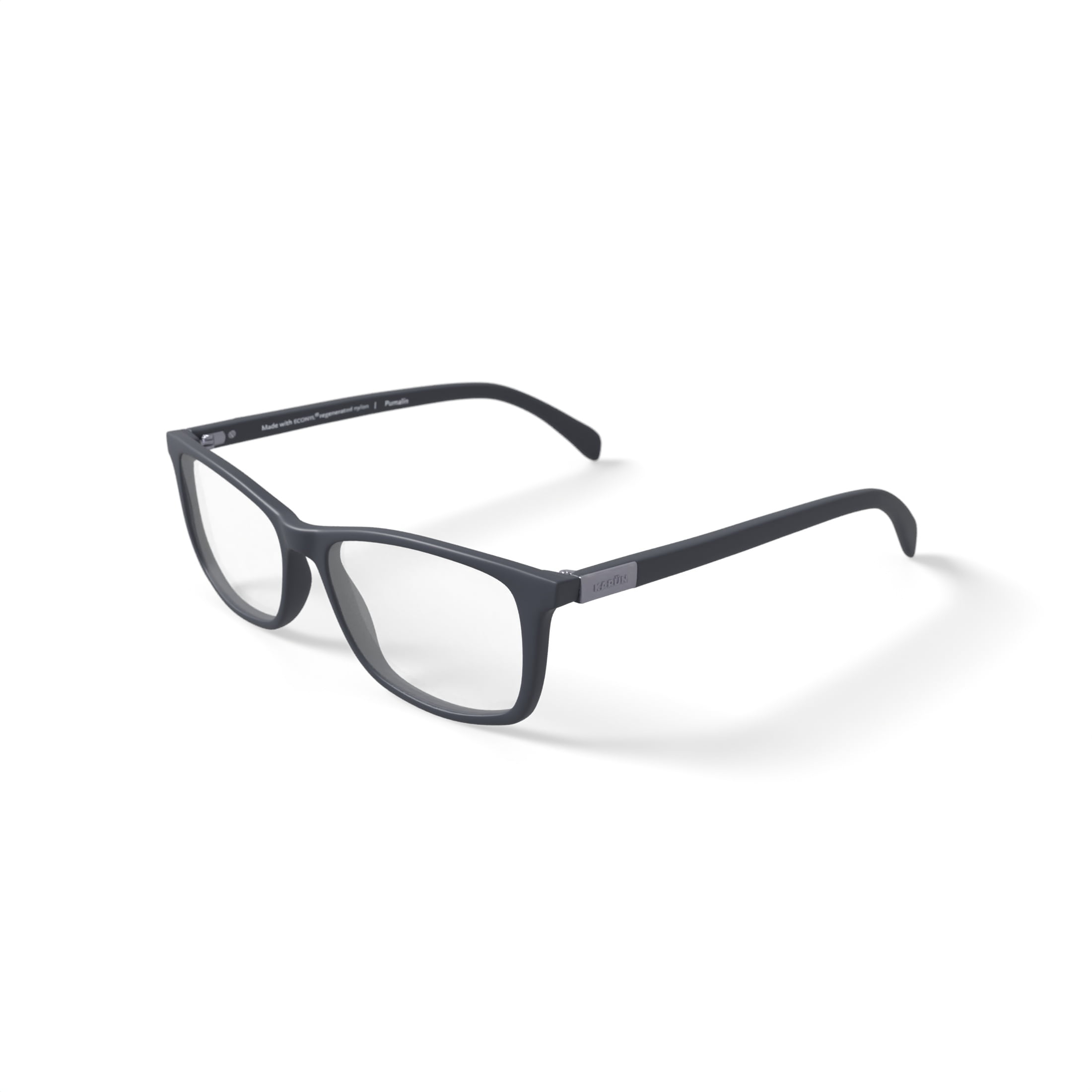 Karun Men's Corcovado Rectangular Prescription Eyeglasses with Case, Black