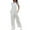White, variant on TrendOFT One Piece Jumpsuit Women Casual Summer Retro Fashion Lace Up Solid Wide Leg Womens Overalls Rompers White S