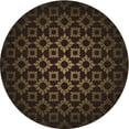 thumbnail image 1 of Ahgly Company Machine Washable Indoor Round Transitional Red Brown Area Rugs, 7' Round, 1 of 7