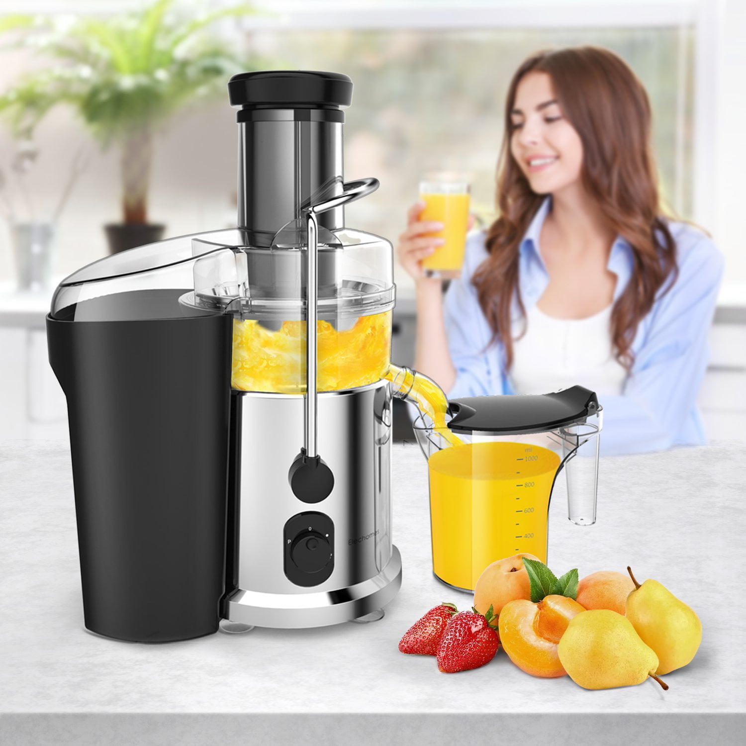 Elechomes 900W Centrifugal Juicer Mixer for Fruits/Vegetable 22,000R ...