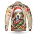 thumbnail image 2 of Merry Christmas Santa Beagle Scarf Twinkling Lights Xmas Holiday All Over Print 3D Baseball Jacket Beagles Dog Lover Gifts Idea Bomber Jacket Softball - 00022, 2 of 6