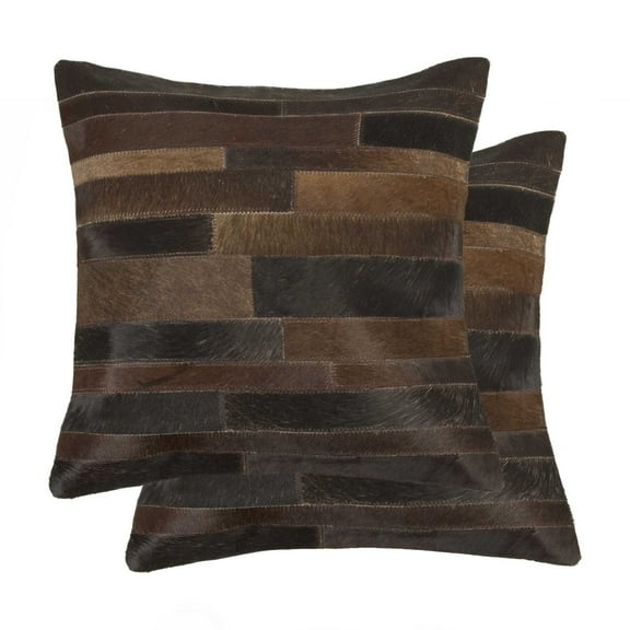 18" x 18" x 5" Chocolate  Pillow 2 Pack