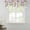 Off-white, variant on Wild Flowers Tie Up Valance Curtains for Windows, Kitchen Curtains Window Treatments, Farmhouse Country Floral Leaf Plant Short Window Shades Valances for Bedroom Bathroom Cafe 54"x18"