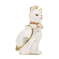 thumbnail image 4 of Cat Figurines Collectible, Cat Hinged Jewelry Box Fine Details Sparkling Rhinestones Zinc Alloy Rhinestones  For Gifts For Jewelry Storage ANGGREK Cat Trinket Jewelry Box, 4 of 8
