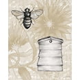 thumbnail image 2 of Medley, Elizabeth 20x24 Black Ornate Wood Framed with Double Matting Museum Art Print Titled - Bee Hives II, 2 of 4