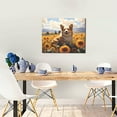 thumbnail image 5 of Lsque Cute Corgi Sunflower Print Wall Art – Decorative Picture for Living Room, Bedroom, and Office (Horizontal), 5 of 6