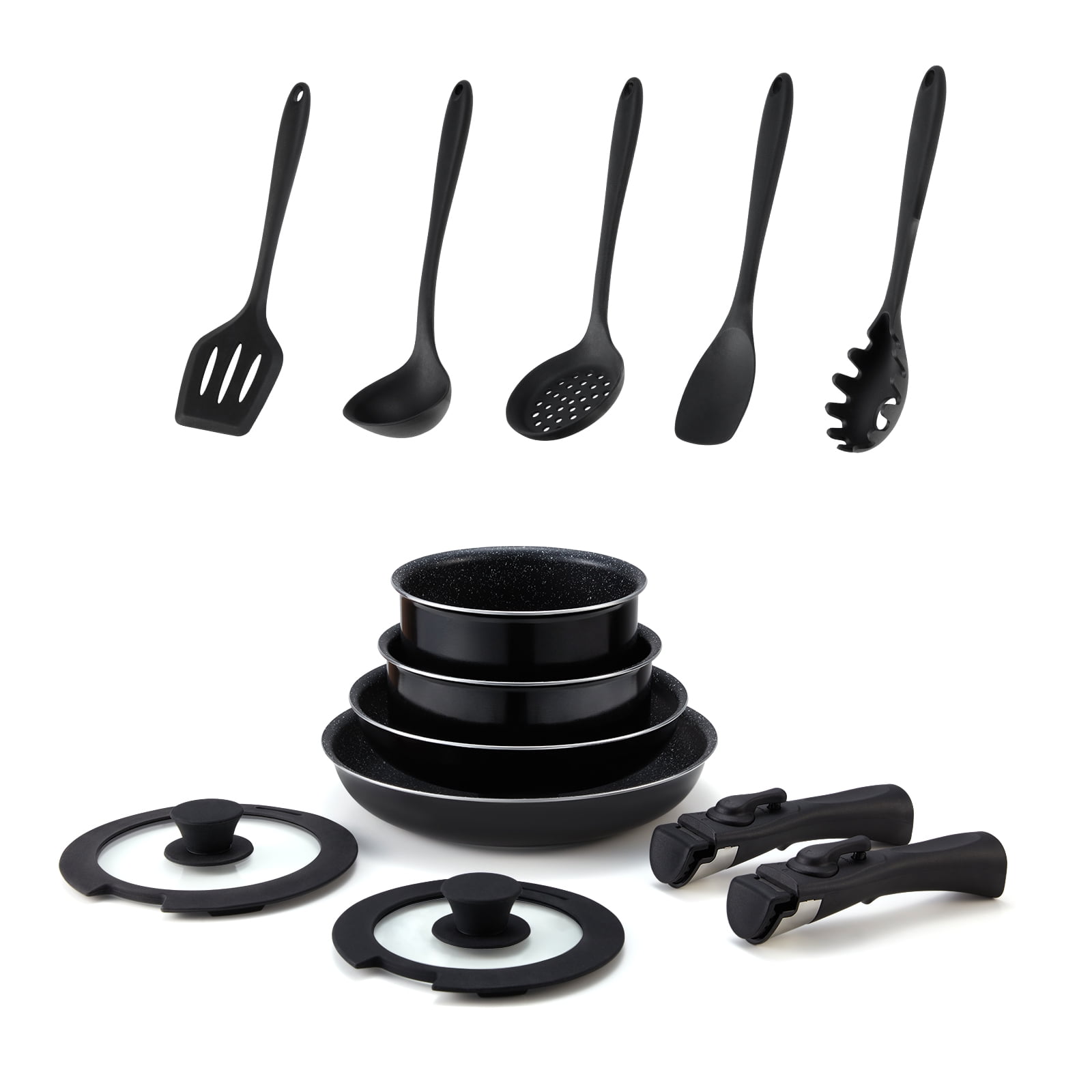 Yoleny 12 Piece Nonstick Cookware Sets, Pots and Pans Set with