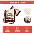 thumbnail image 5 of Touchbetter Red and Black Buffalo Plaid Truck Merry Christmas Table Runner, Seasonal Winter Xmas Holiday Kitchen Dining Table Decoration for Indoor Outdoor Home Party Decor 13 x 72 Inch, 5 of 6