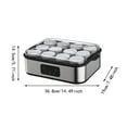 thumbnail image 3 of 2025 New Yogurt Maker Automatic Digital Yoghurt Maker Machine with 12 Glass Jars LCD Display with Constant Temperature Control Stainless Steel Design for Home Use, 3 of 6