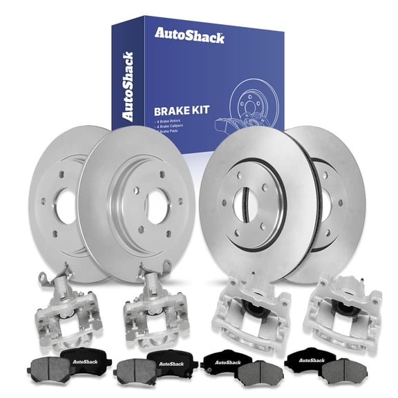 AutoShack Front & Rear Brake Rotors, Premium Pads & Calipers for Dodge, Journey 2012, AWD FWD L4 2.4L V6 3.6L
