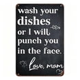 thumbnail image 2 of Funny "Love Mom" Metal Wall Sign for Home Decor - Humorous Kitchen Gift Idea for Mother's Day, 2 of 8