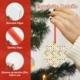 thumbnail image 4 of Cauagu Colorful Checkered 1 Pattern Acrylic Christmas Pendant,1-Pack Christmas Ornaments Xmas Tree Decor Christmas Décor with Ribbon Cute Tree Hanging for Party Favors-Hexagon, 4 of 7
