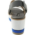thumbnail image 3 of Kensie Womens Tia Iridescent Ankle Strap Wedge Sandals, 3 of 3