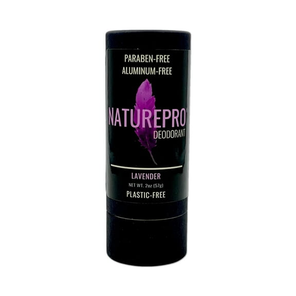 NaturePro(R) Deodorant (Lavender) - All Natural for Men and Women - Paraben Free,- with Coconut Oil and Shea Butter