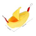thumbnail image 4 of 3 Sets Hamster Hammock Nests Banana Shape Hanging Winter Warm House Small Animal SuppliesYellow, 4 of 5