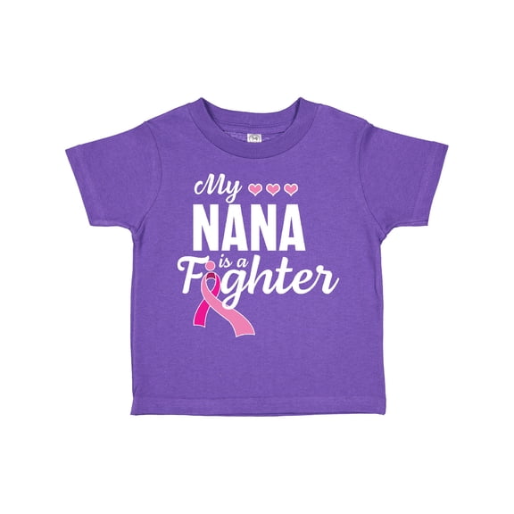Inktastic Breast Cancer Awareness My Nana is a Fighter Boys or Girls Toddler T-Shirt
