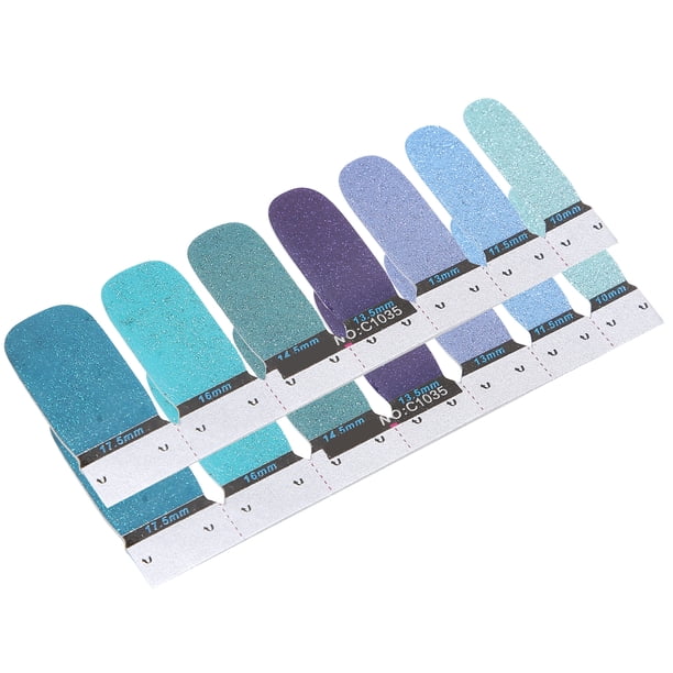 Calcomanías de esmalte de uas, tira de esmalte de uas ampliamente utilizada, tiras exquisitas de fácil uso, envolturas de uas DIY completas, calcomanías para interior para Unbranded 1414210014915