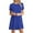Blue, variant on Rvkxad Womens Dresses Summer Under $10 Short Sleeve Flowy A Line Sundresses Summer Casual Floral Boho Crew Neck Loose T Shirt Dresses Blue