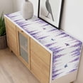 thumbnail image 4 of Wisteria Table Runner - 70 Inch Long, Kitchen Dining Table Runner Dresser Scarves, Purple Flowers Butterflies Vintage Spring Farmhouse Decor for Coffee Tables Wedding Party Banquet, 4 of 8