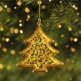 thumbnail image 2 of Gibobby Conjunto de adornos navideños para el árbol de Navidad Decoración de metal para colgar para el árbol Decoración navideña Regalos para niños(A), 2 of 5