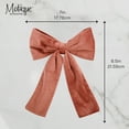 thumbnail image 5 of 7 Inch Velour Hair Bow with Tails, 5 of 5