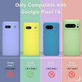 thumbnail image 4 of KOMI for Google Pixel 7a Case, Silicone Phone Case with 2 Screen Protector, Soft Anti-Scratch Microfiber Lining, Full Body Shockproof Slim Cover Support Wireless Charging, Yellow, 4 of 5