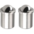 thumbnail image 3 of HUGFEGWE Matériel de Capture de Balles pour Porte de Placard, Acier Inoxydable Réglable avec Plaque de Frappe, Diamètre 0,47 Pouces Attrape-Boules en Laiton pour Armoire/placard/porte 2 Pcs UA824-6844, 3 of 6