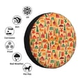 thumbnail image 4 of Susaid Travel And Tourism Print Water Proof Spare Tire Cover Wheel Tire Dust-proof Cover Fit Trailer, RV, SUV and Many Vehicle-14 inch, 4 of 6