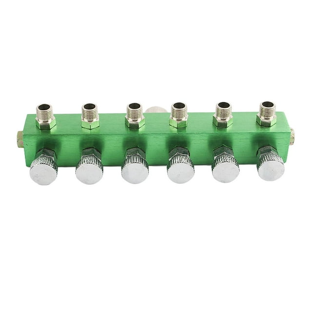Accessoires Professionnels d'Aérographe d'Aérographe de Collecteur d'Aérographe Brosse d'Air Multiples Utilisent des Raccords d'Aérographe 1/8" avec le Bouton de Réglage