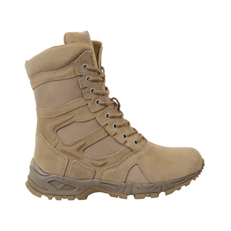 Rothco Forced Entry Deployment Boots With Side Zipper - 8 Inch