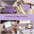 thumbnail image 7 of Detachable Bluetooth Keyboard Case with Multi-Touch Trackpad & 2.4G Wireless Mouse for 2025 Lenovo Idea Tab Plus 12.1" / Tab K12, Round Keys,Lavender, 7 of 7