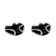 thumbnail image 1 of Qarigey bragas de algodón ropa interior transpirable de cintura baja calzoncillos suaves de lolita calzoncillos íntimos con lazo elástico Amor negro/estampado METRO 2Conjunto, 1 of 6