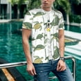 thumbnail image 6 of Zufioo Cute Turtle Print Men's Baseball Short Sleeve, Moisture Wicking Button-Down Hip Hop Tee-3X-Large, 6 of 7