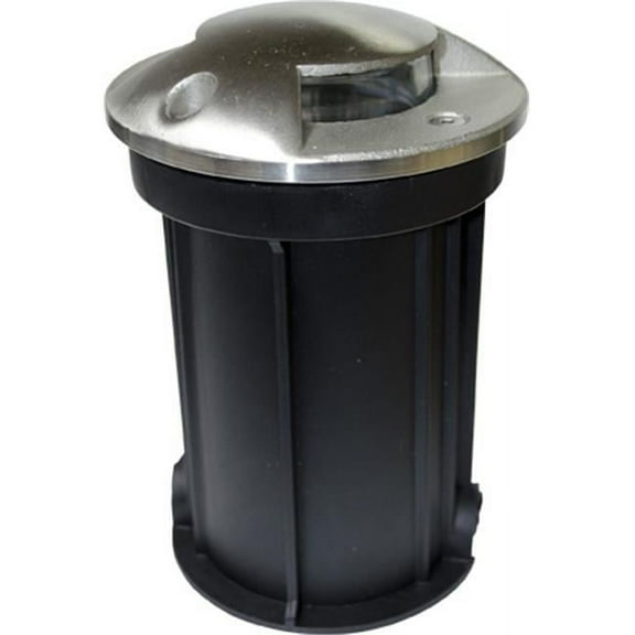 Dabmar Lighting LV320-SS316 35W 12V Stainless Steel In-Ground Drive-Over Well Light with PVC Sleeve, Stainless Steel - 6.25 x 4.26 x 4.26 in.