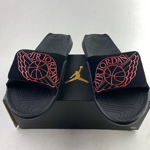 Nike Air Jordan Hydro 7 Slides Mens Size 9 Black University Red