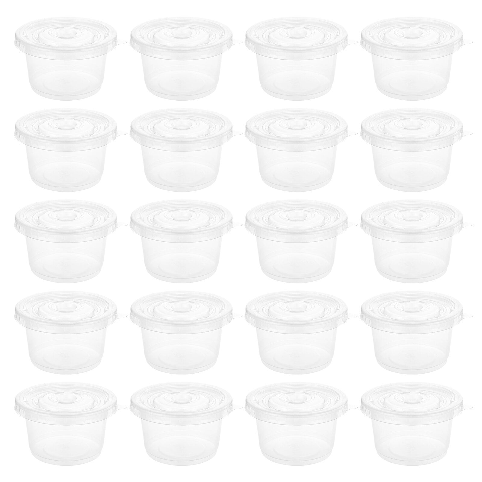 Disposable Soup Bowls With Lids 100Pcs Disposable Plastic Soup Cups