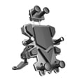 thumbnail image 2 of Bunblic Motorcycle Phone Mount Bike Phone Holder Scooter Phone Stand Cycling Accessory Adjustable Angle 360 Rotation Cell Phone Clamp Rearview Mirror Type, 2 of 8