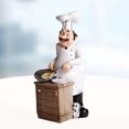thumbnail image 6 of Resin Chef Figurines for Home Decor & Gifts, 6 of 6