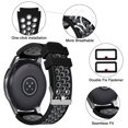 thumbnail image 2 of Pulseras de reloj Lerobo compatibles con Samsung Galaxy Watch 3 45 mm/Galaxy Watch 46 mm/Gear S3 Frontier, correa de reloj clásica de silicona suave y transpirable para mujeres y hombres, 2 of 8