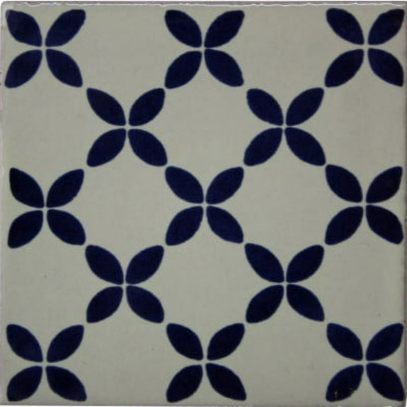 4.2x4.2 Violets Mesh Talavera Mexican Tile, Set of 9 pcs