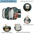 thumbnail image 3 of FORMRS Unisex School Backpack 17" Student Travel Bag with Laptop Compartment, Floral Christmas, 3 of 7